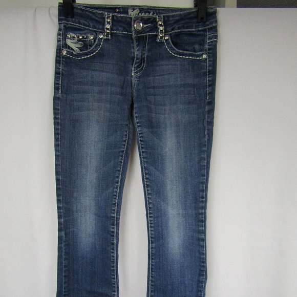 Miss Chic Jeans Denim - Miss Chic Jeans | Size 3 | Flared Leg | Women's | Blue Jeans
